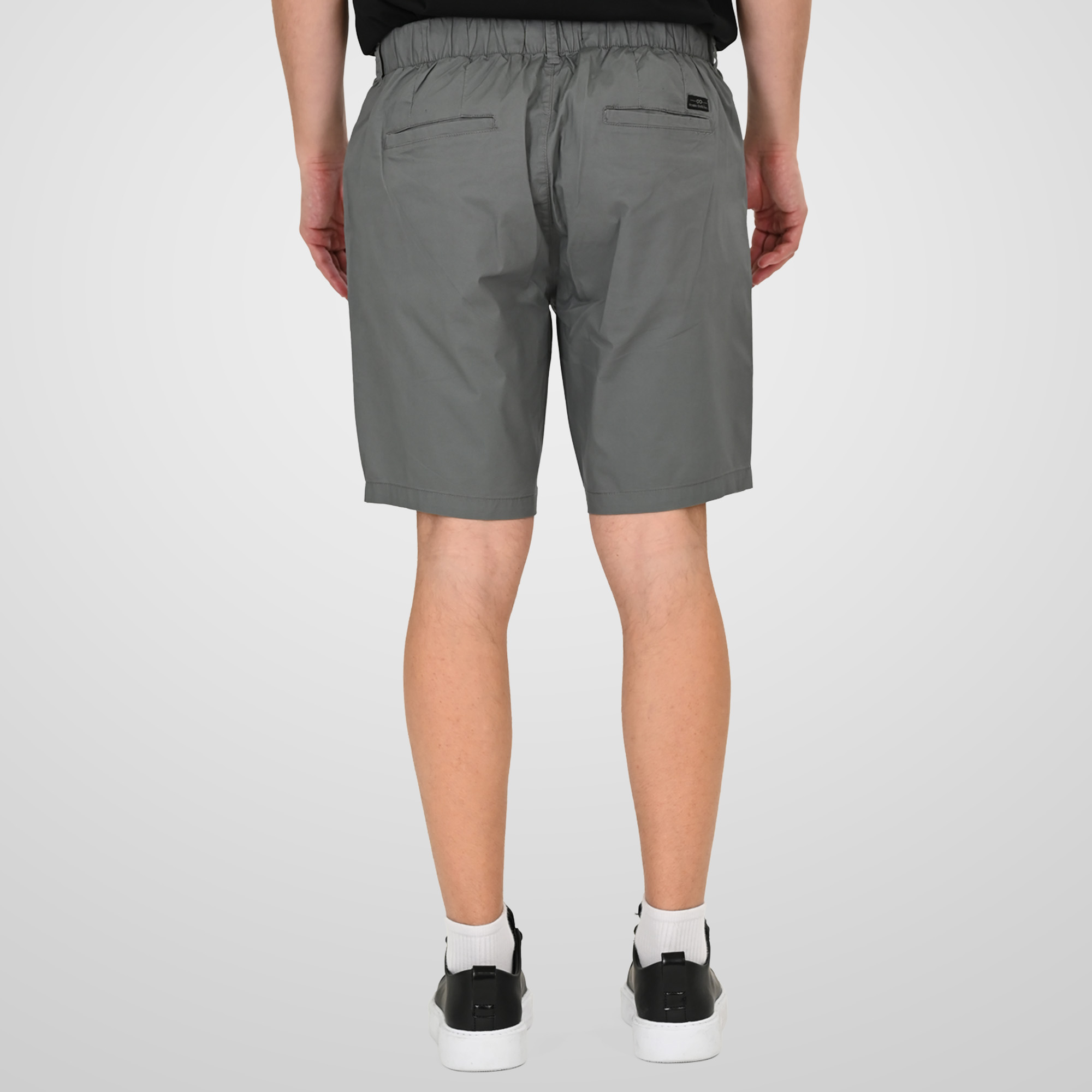 261MSHO-7066 SHORT CHINOS WITH HALF ELASTIC WAISTBAND (LIGHTWEIGHT) LT SAGE - Image 4