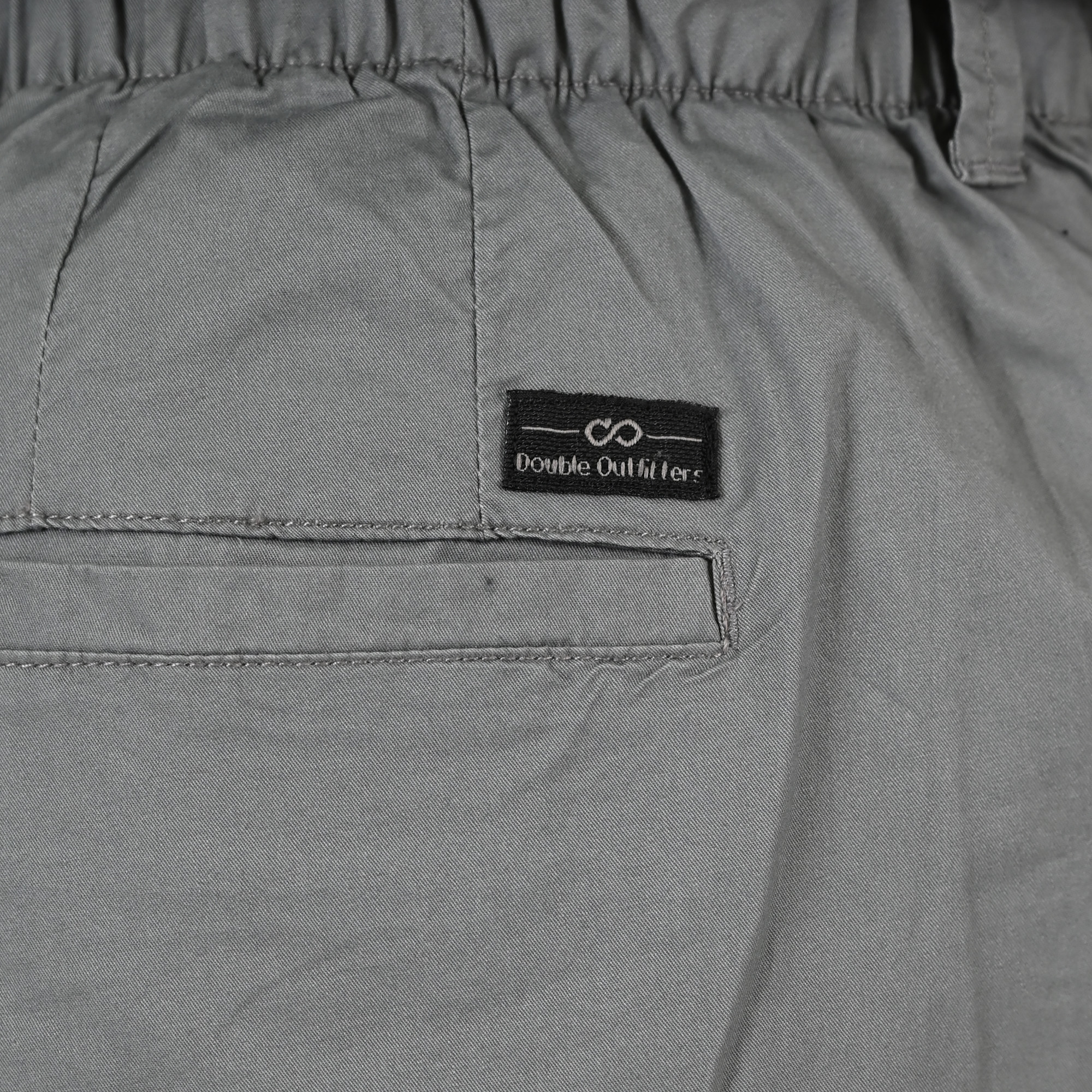 261MSHO-7066 SHORT CHINOS WITH HALF ELASTIC WAISTBAND (LIGHTWEIGHT) LT SAGE - Image 5