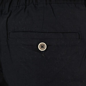 261MSHO-7068 CHINOS LINEN BLEND SHORTS WITH ELASTICATED WAISTBAND BLACK - Image 5