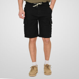 261MSHO-7070 CARGO SHORTS (SPECIAL KNITTED DENIM FABRIC) OFF BLACK
