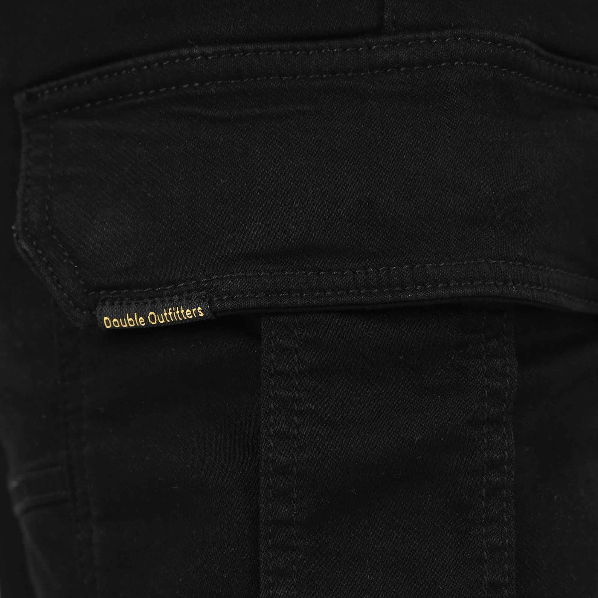 261MSHO-7070 CARGO SHORTS (SPECIAL KNITTED DENIM FABRIC) OFF BLACK - Image 5