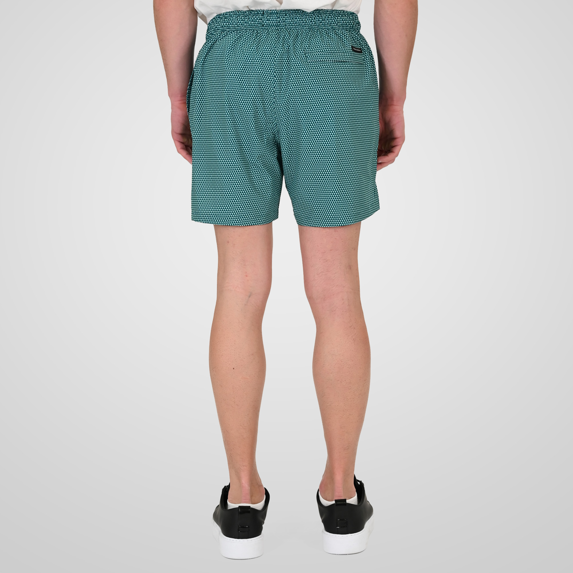 261MTS-8024 SWIM SHORTS IN PATTERNED PRINT (AOP) (4-WAY STRETCH) CC73 TURQOISE - Image 4