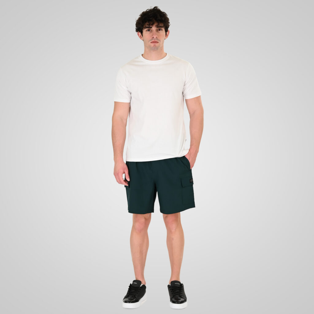 261MTS-8033 MID-LENGHT SWIM SHORTS WITH CARGO POCKETS (4-WAY STRETCH) HUNTER GREEN