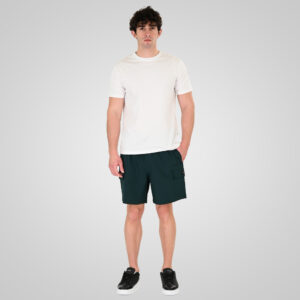 261MTS-8033 MID-LENGHT SWIM SHORTS WITH CARGO POCKETS (4-WAY STRETCH) HUNTER GREEN - Image 2
