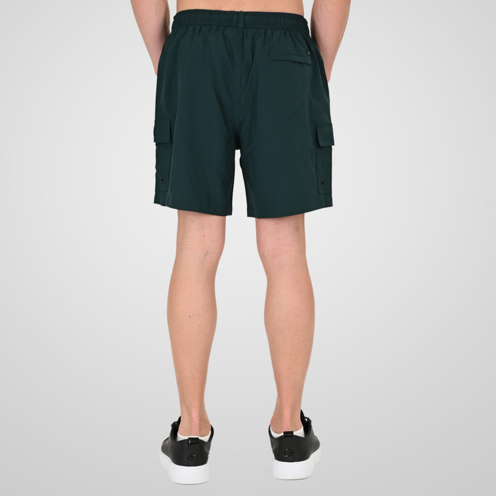 261MTS-8033 MID-LENGHT SWIM SHORTS WITH CARGO POCKETS (4-WAY STRETCH) HUNTER GREEN