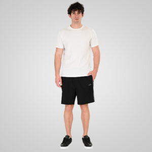 261MTS-8034 MID-LENGHT SWIM SHORTS WITH HIGH DENSITY PRINT (4-WAY STRETCH) BLACK - Image 2