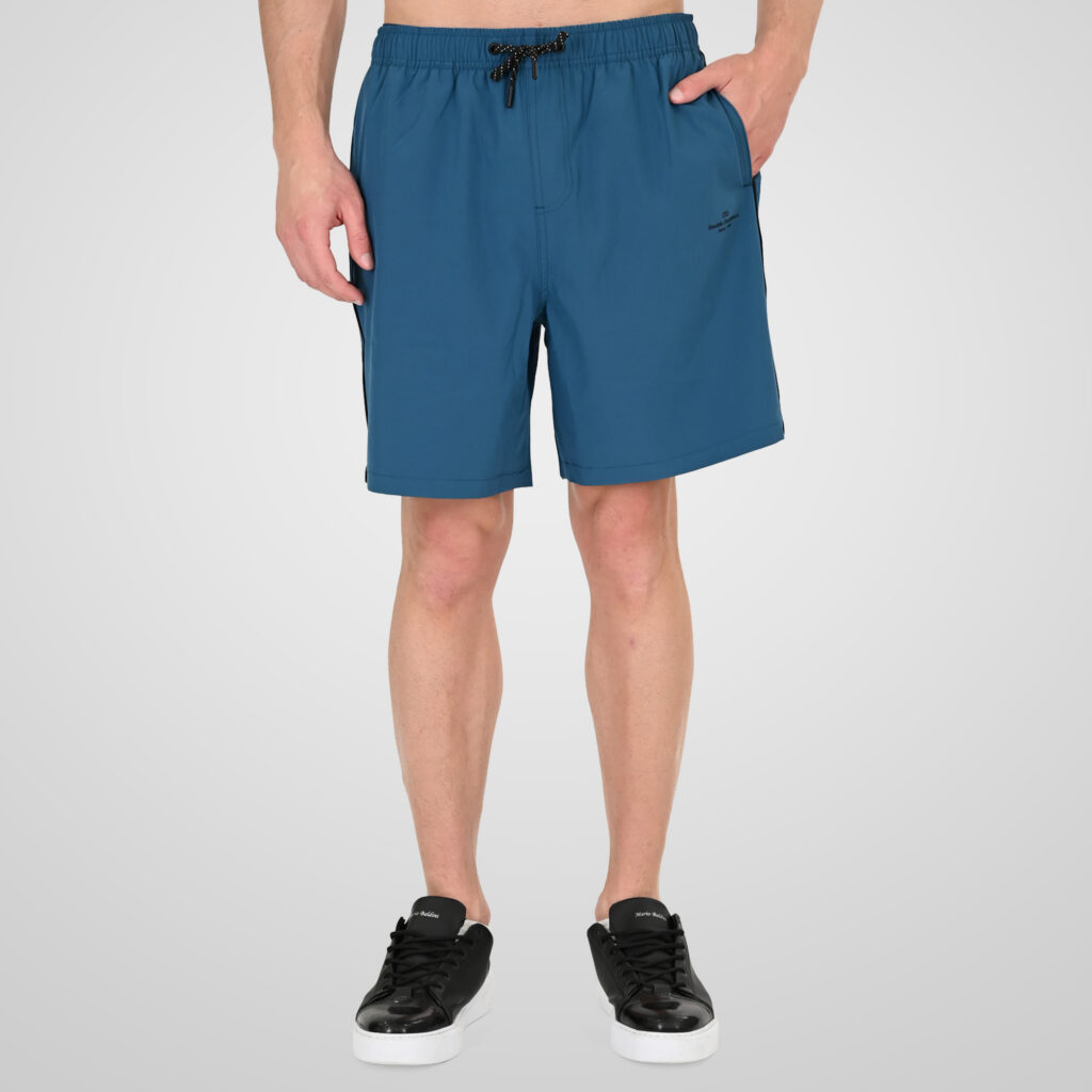 261MTS-8034 MID-LENGHT SWIM SHORTS WITH HIGH DENSITY PRINT (4-WAY STRETCH) SMALT BLUE
