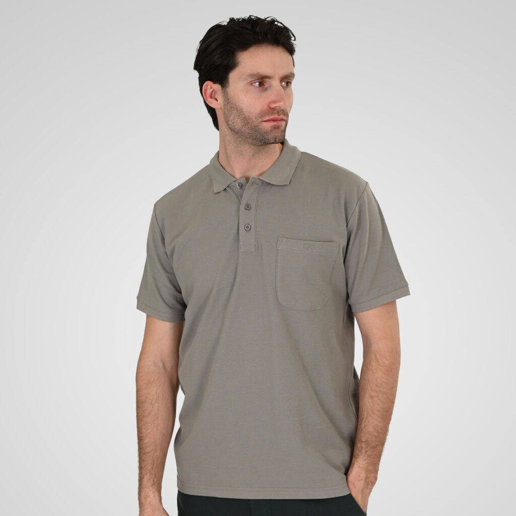 261PS-3031 POLO PIQUE LT GREY