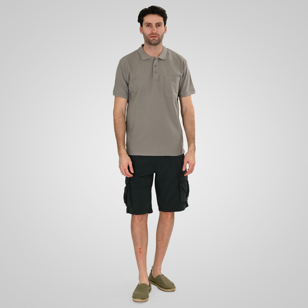 261PS-3031 POLO PIQUE LT GREY