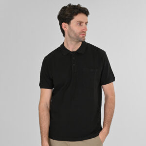 261PS-3031 POLO PIQUE BLACK