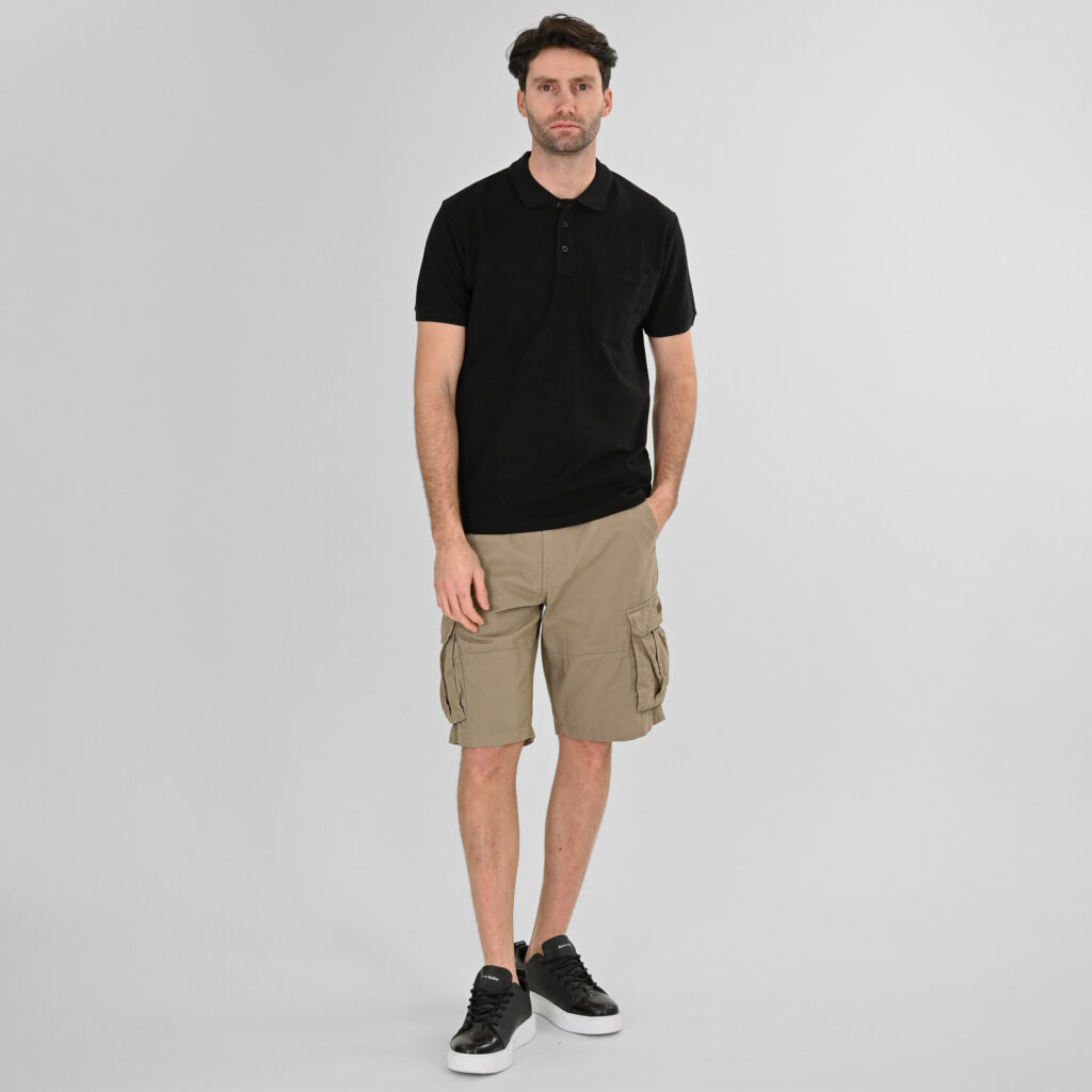 261PS-3031 POLO PIQUE BLACK