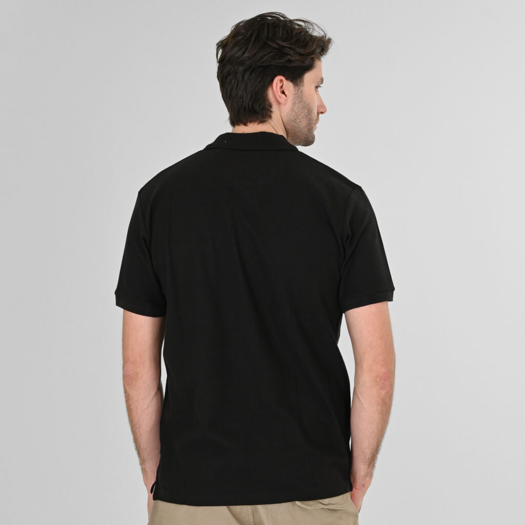 261PS-3031 POLO PIQUE BLACK