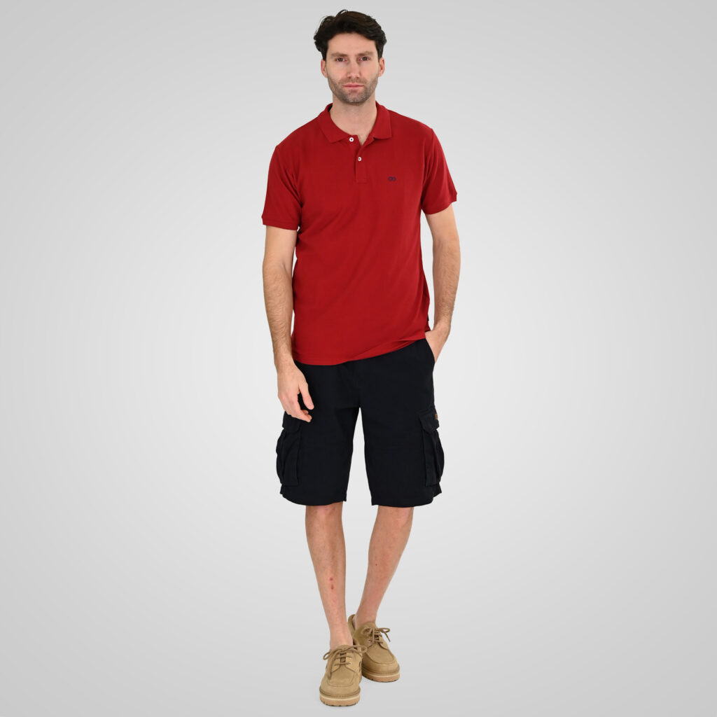 261PS-3032 POLO PIQUE RED