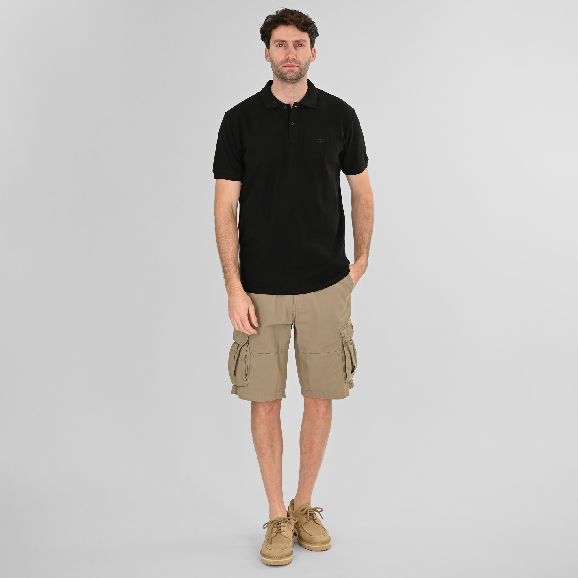 261PS-3032 POLO PIQUE BLACK - Image 2