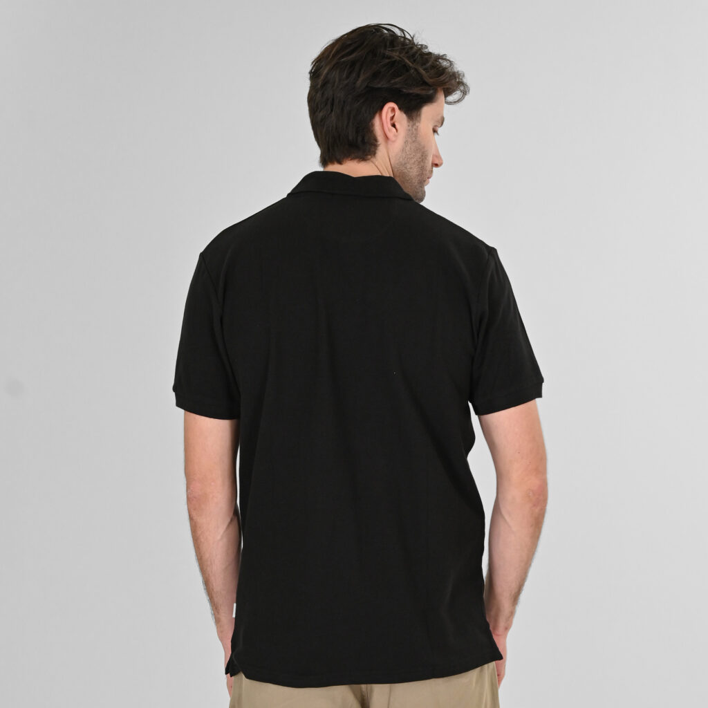 261PS-3032 POLO PIQUE BLACK