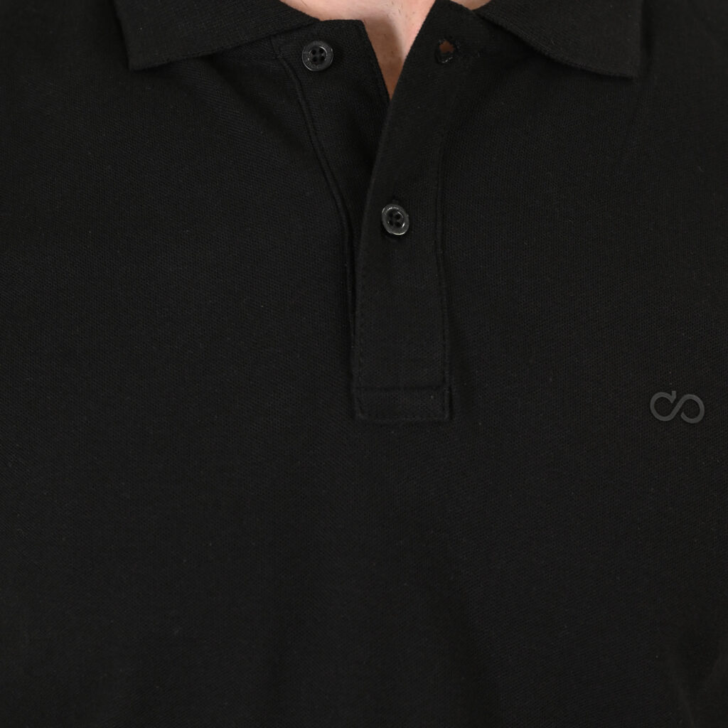 261PS-3032 POLO PIQUE BLACK