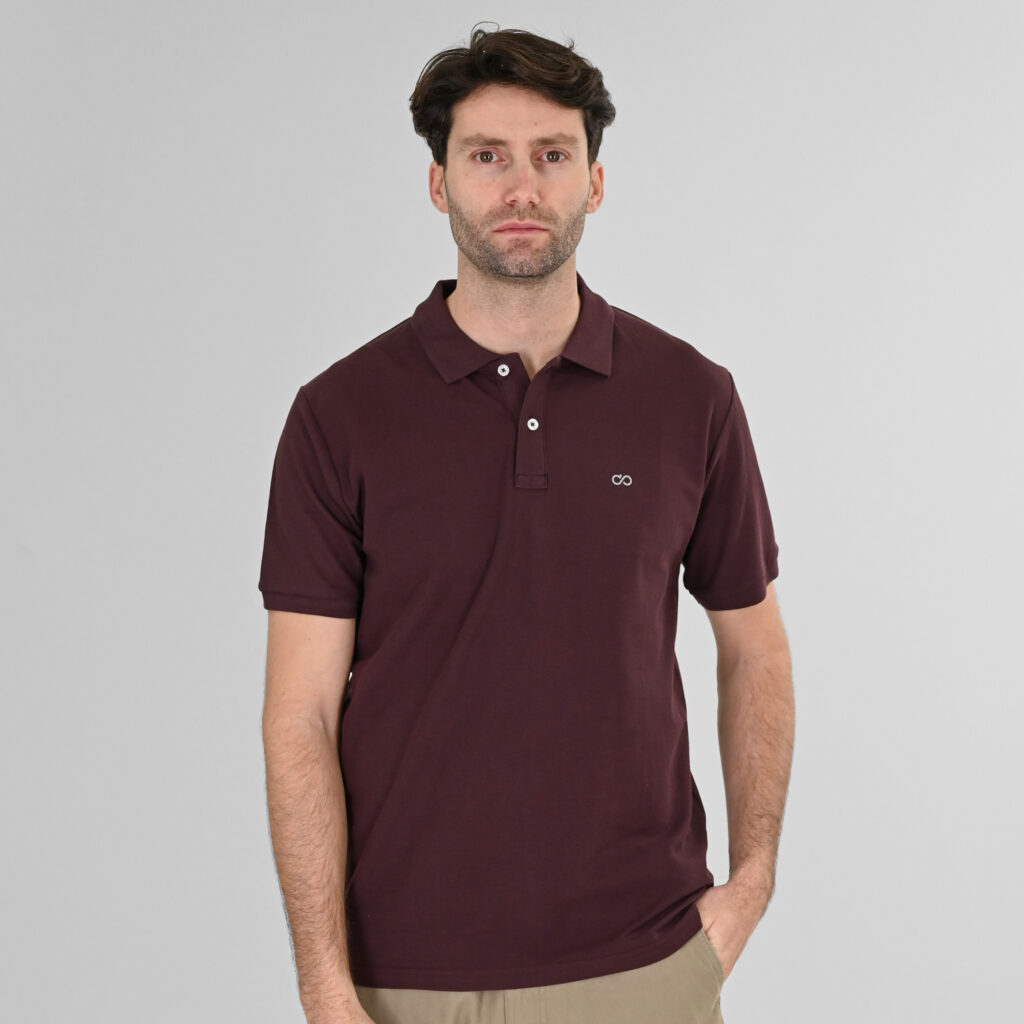 261PS-3032 POLO PIQUE AUBERGINE