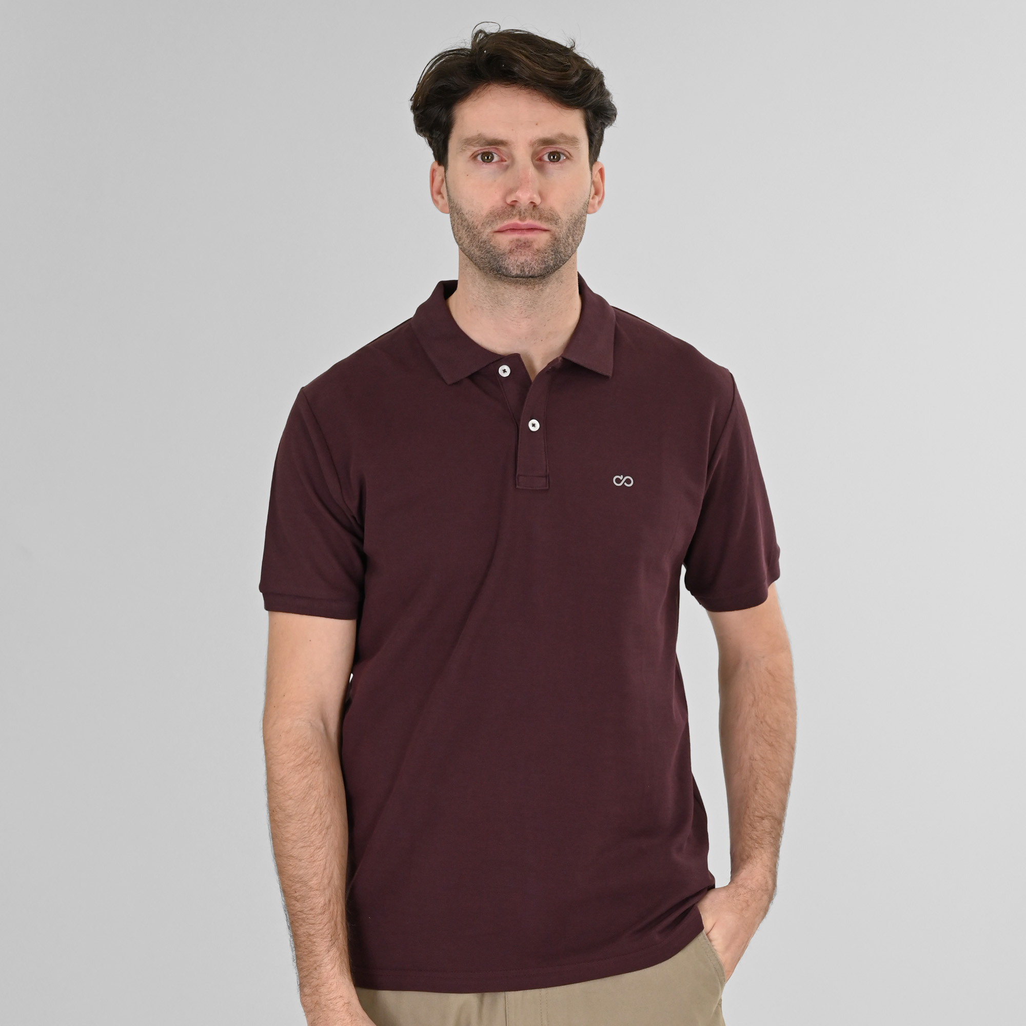 261PS-3032 POLO PIQUE AUBERGINE - Image 1