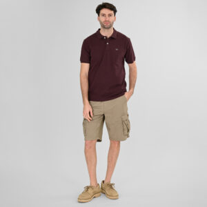 261PS-3032 POLO PIQUE AUBERGINE
