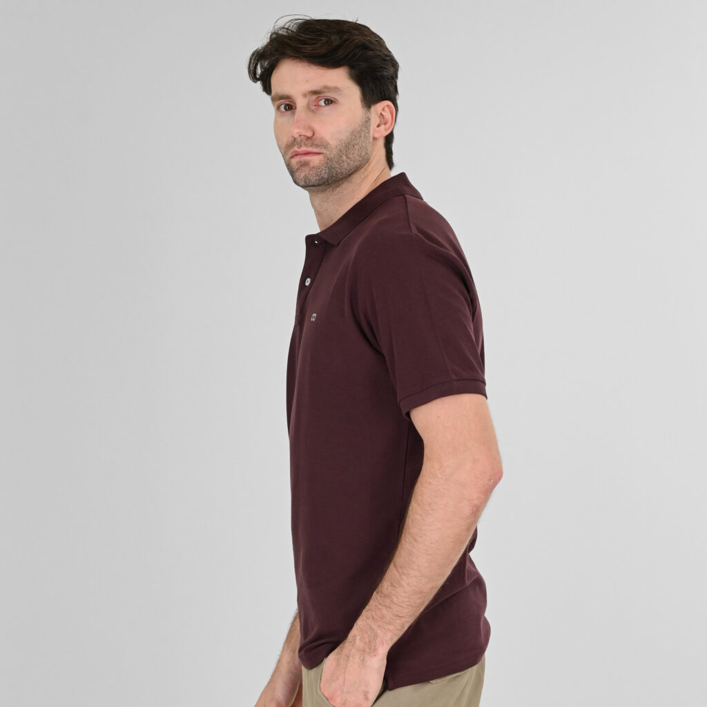 261PS-3032 POLO PIQUE AUBERGINE