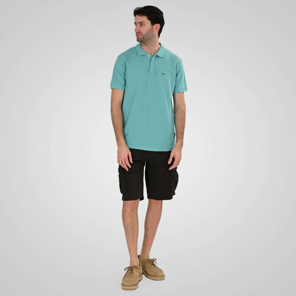 261PS-3032 POLO PIQUE AQUA