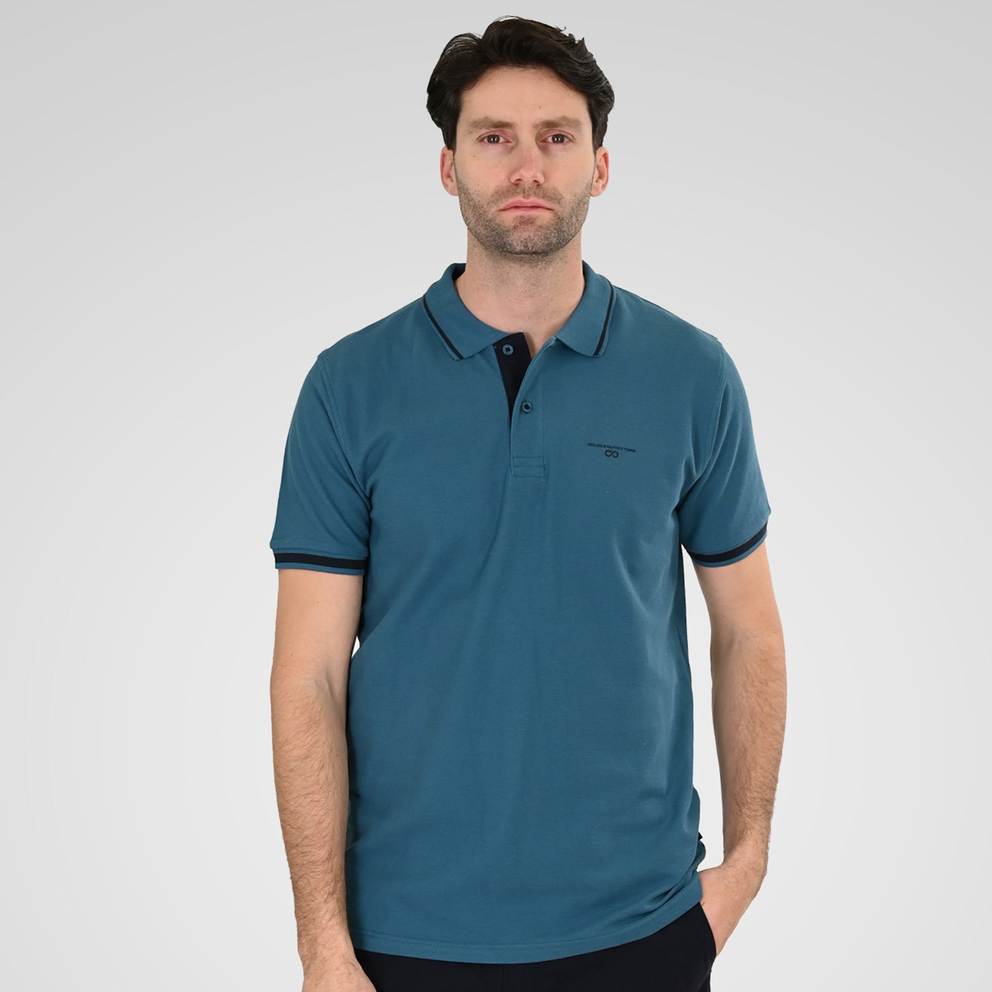 261PS-3035 POLO PIQUE STEEL BLUE - Image 1