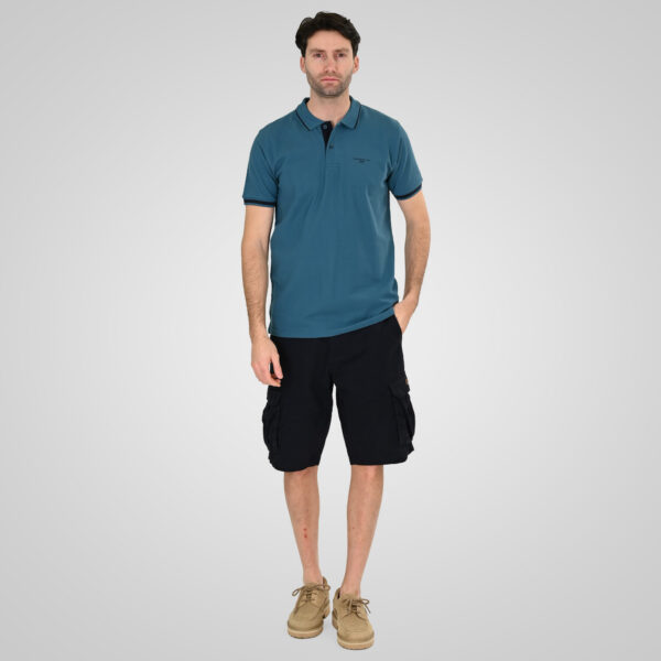 261PS-3035 POLO PIQUE STEEL BLUE