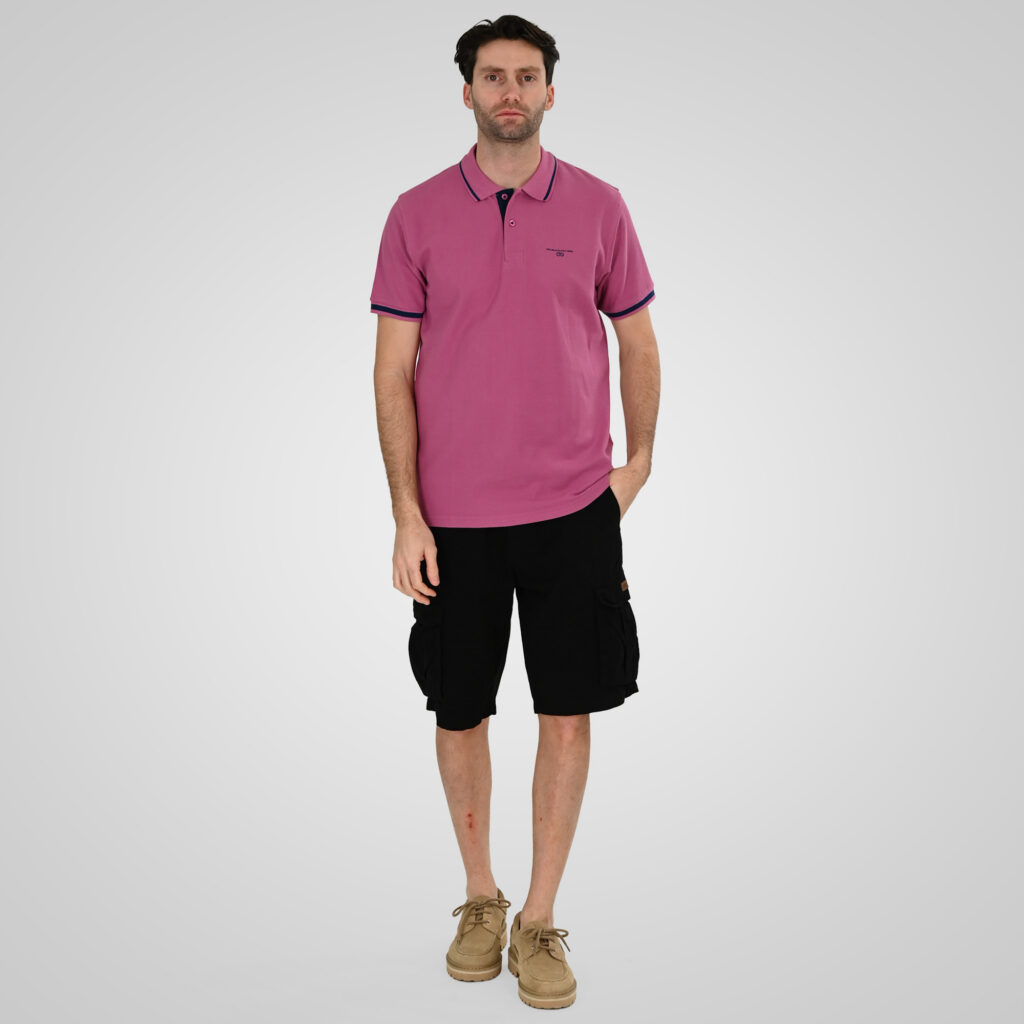 261PS-3035 POLO PIQUE DUSTY ROSE