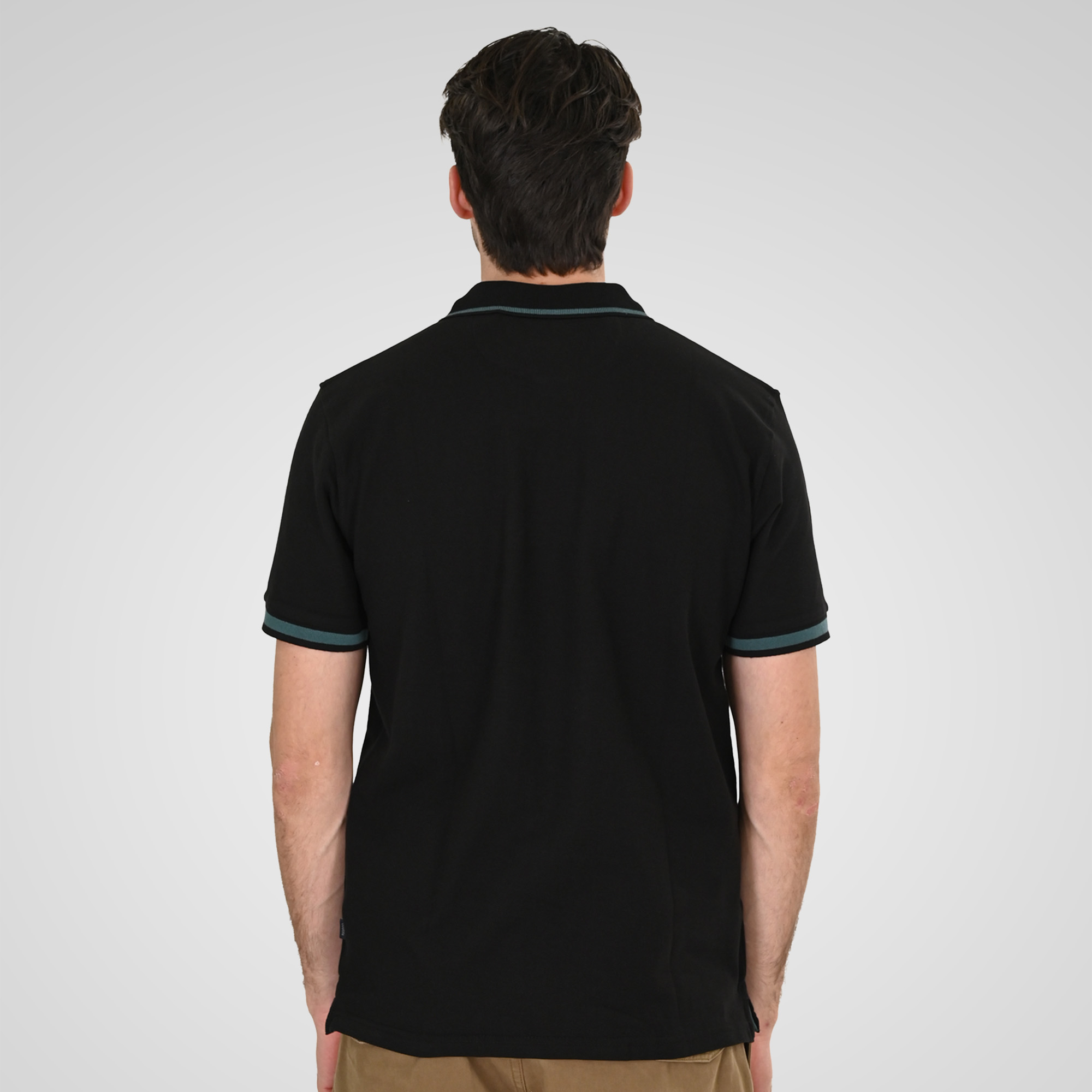 261PS-3035 POLO PIQUE BLACK - Image 4