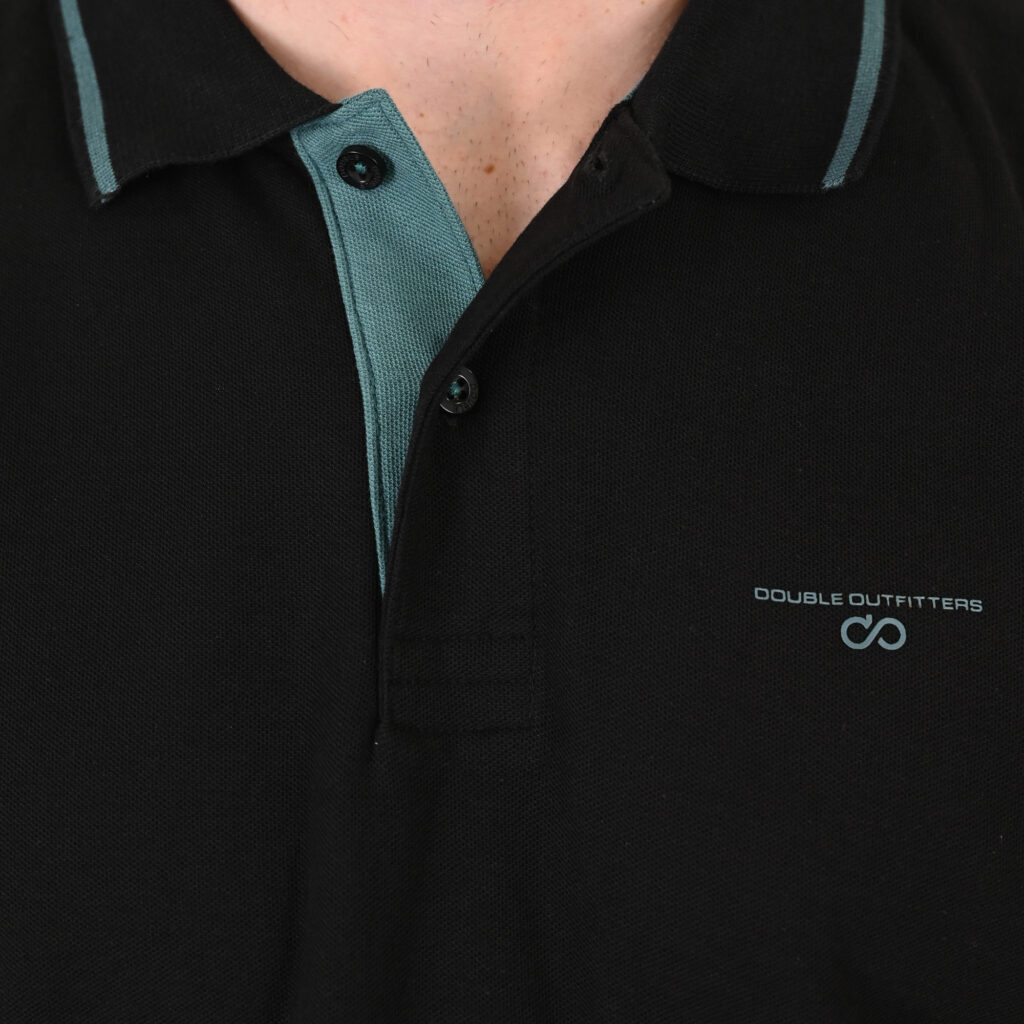 261PS-3035 POLO PIQUE BLACK