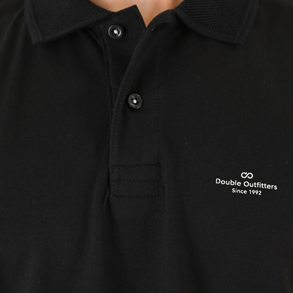 261PS-3072 POLO PIQUE (ELASTANE FABRIC) BLACK