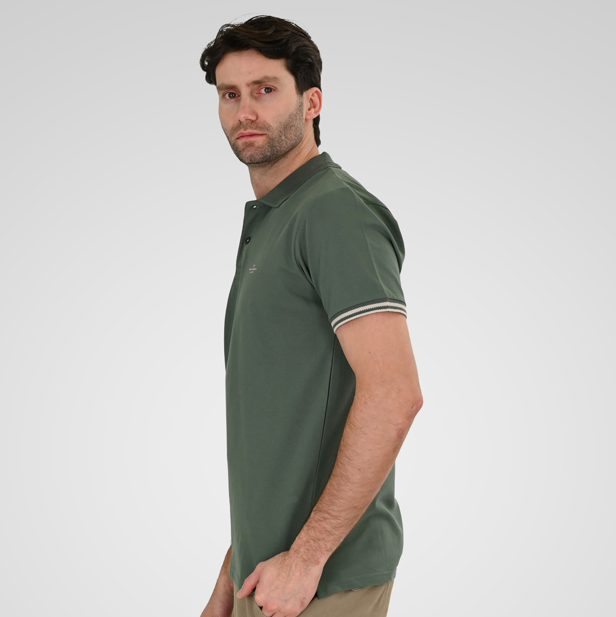 261PS-3072 POLO PIQUE (ELASTANE FABRIC) AGATE GREEN - Image 3