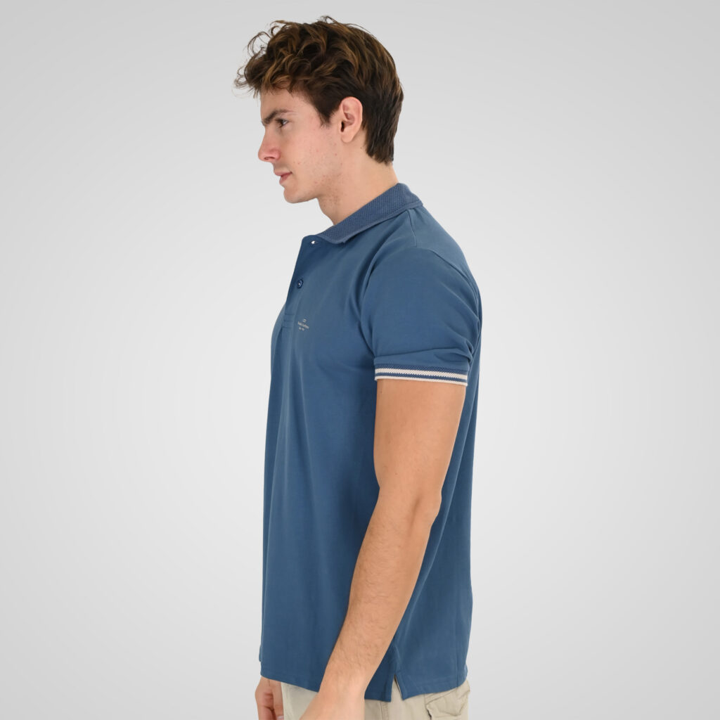 261PS-3072 POLO PIQUE (ELASTANE FABRIC) STONE BLUE