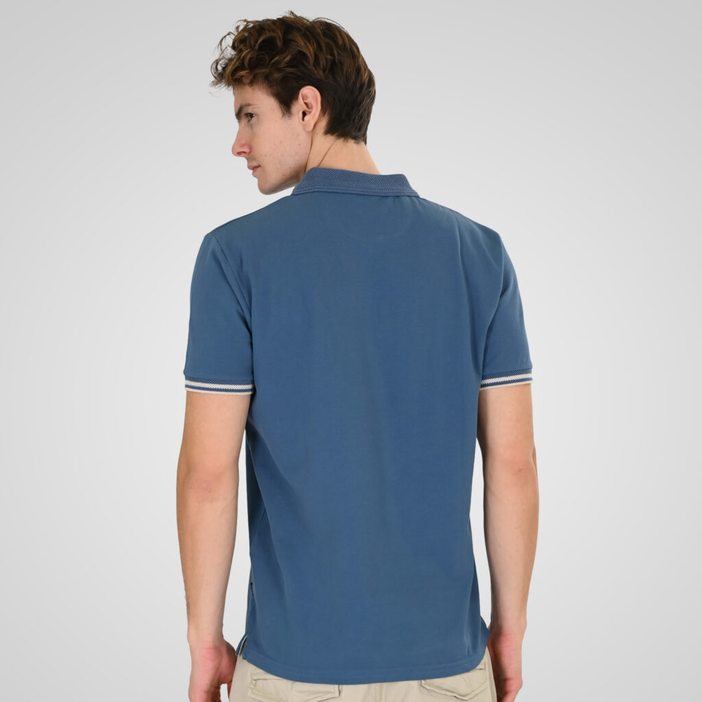 261PS-3072 POLO PIQUE (ELASTANE FABRIC) STONE BLUE