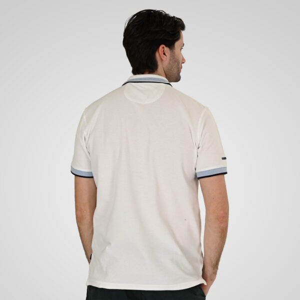 261PS-3077 POLO PIQUE WHITE