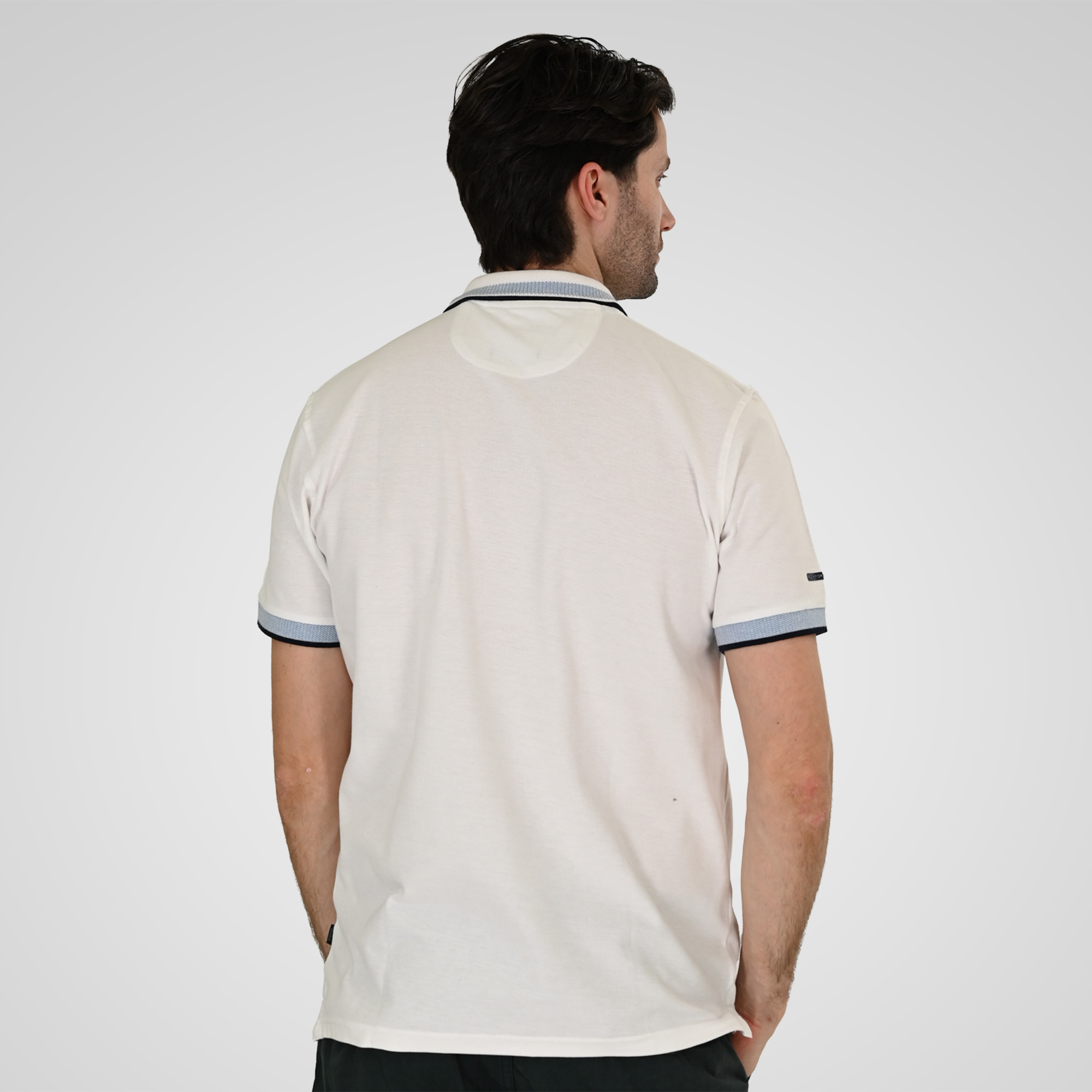 261PS-3077 POLO PIQUE WHITE - Image 4