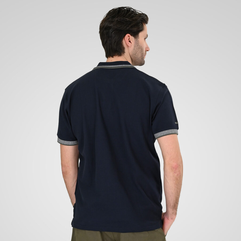 261PS-3077 POLO PIQUE NAVY