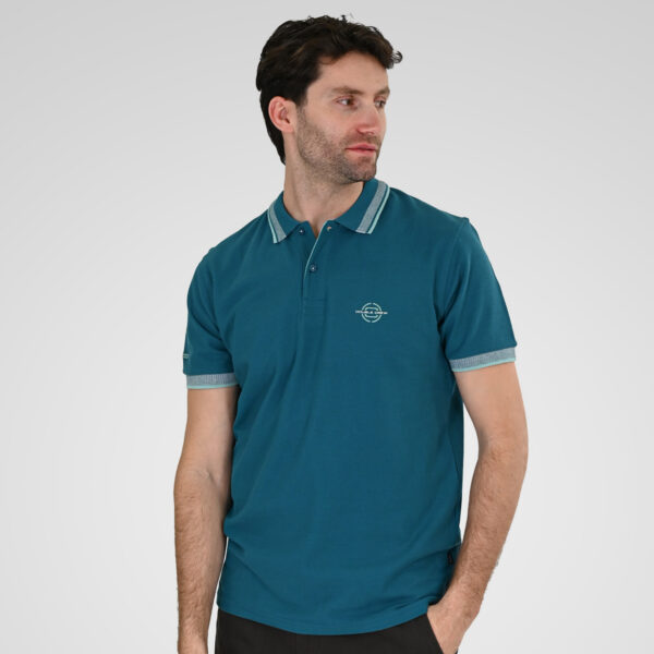 261PS-3077 POLO PIQUE TEAL
