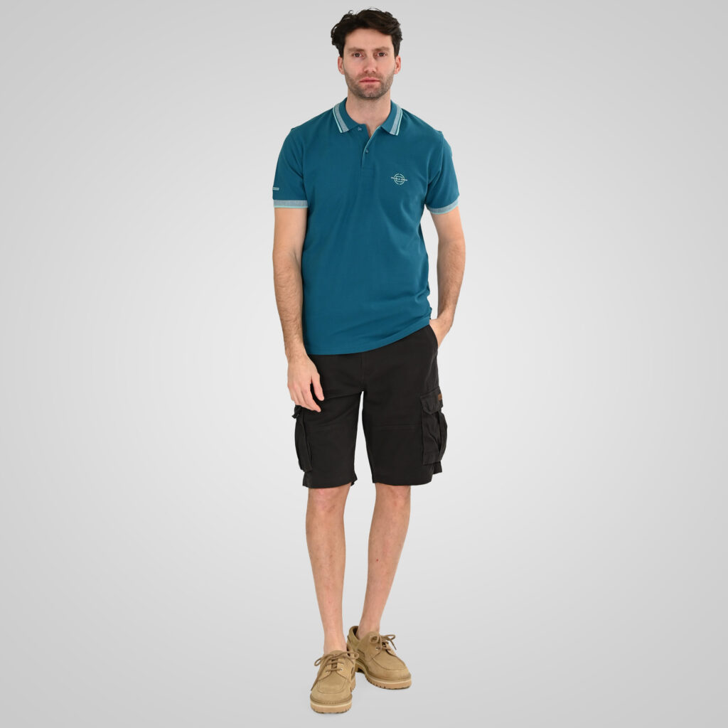 261PS-3077 POLO PIQUE TEAL