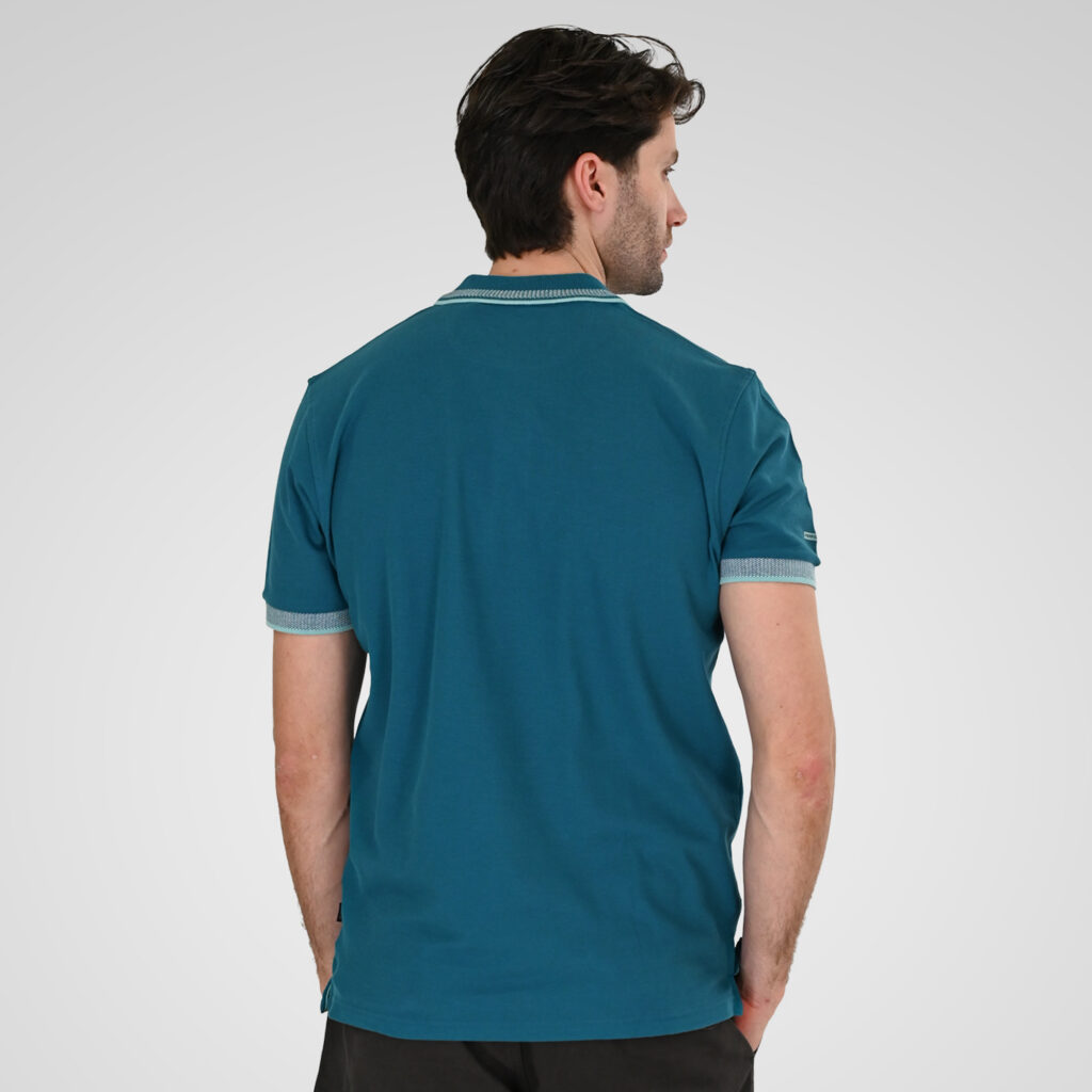 261PS-3077 POLO PIQUE TEAL