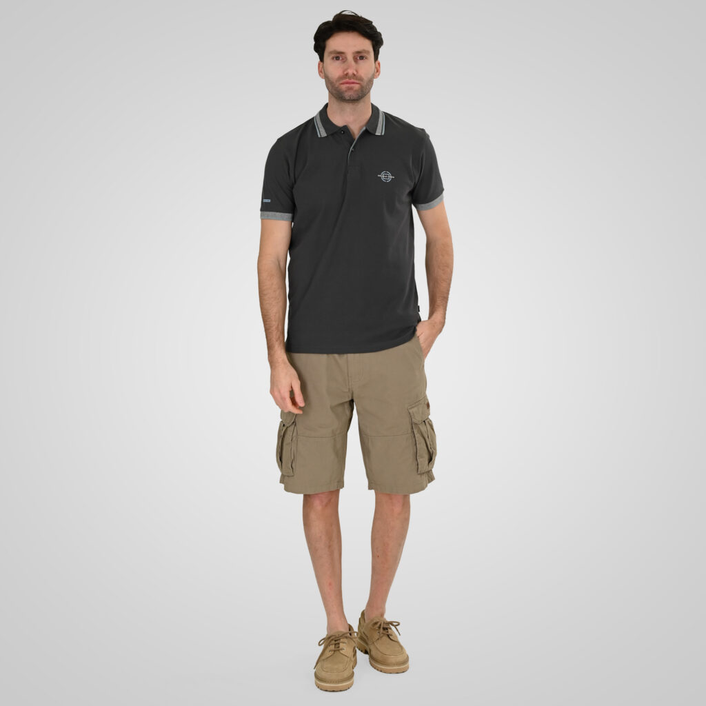 261PS-3077 POLO PIQUE ANTHRACITE