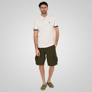 261PS-3078 POLO PIQUE WHITE