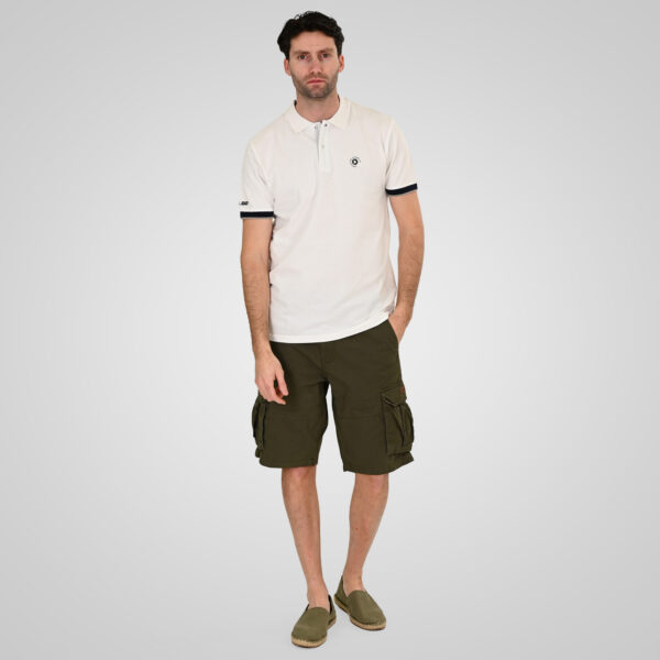 261PS-3078 POLO PIQUE WHITE