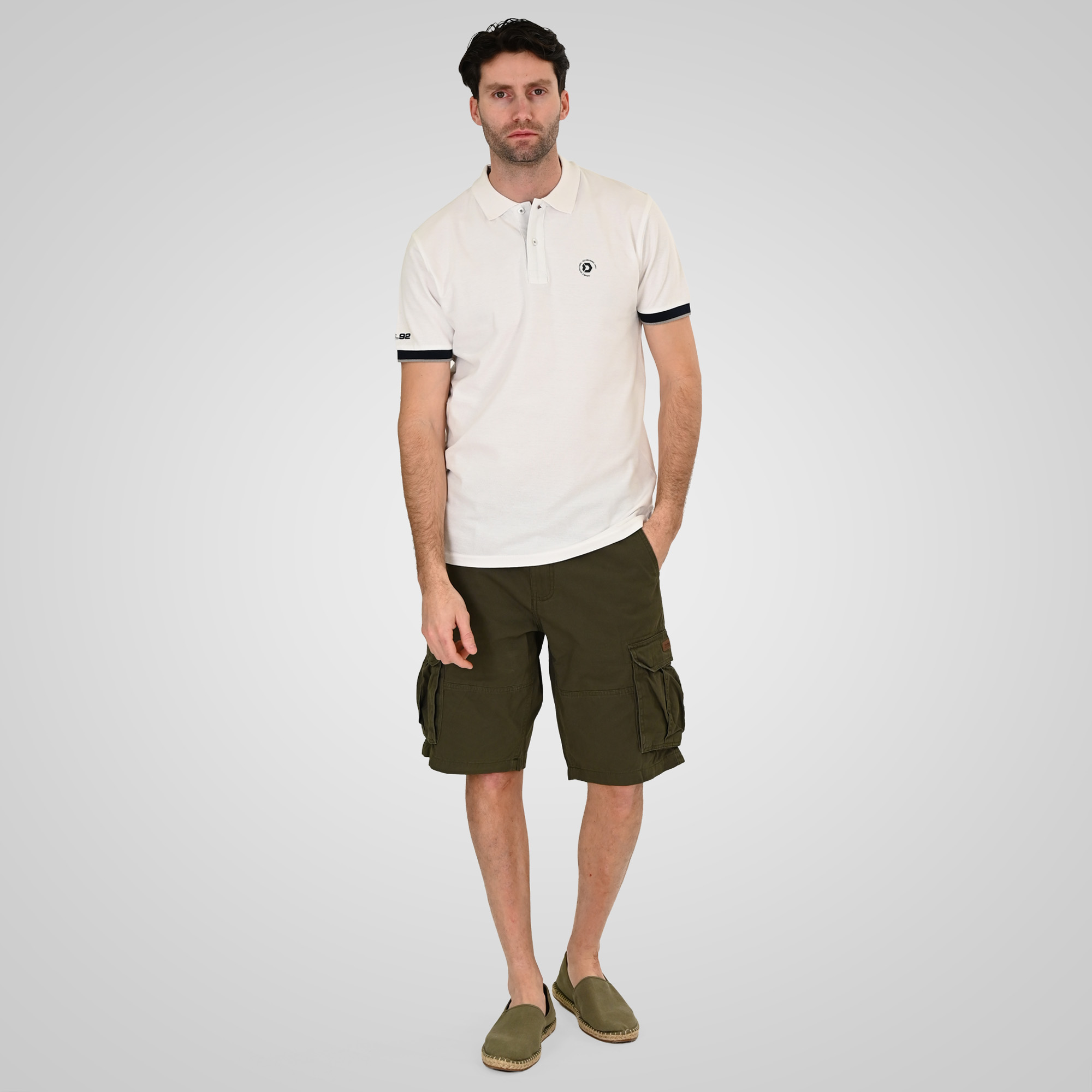 261PS-3078 POLO PIQUE WHITE - Image 2