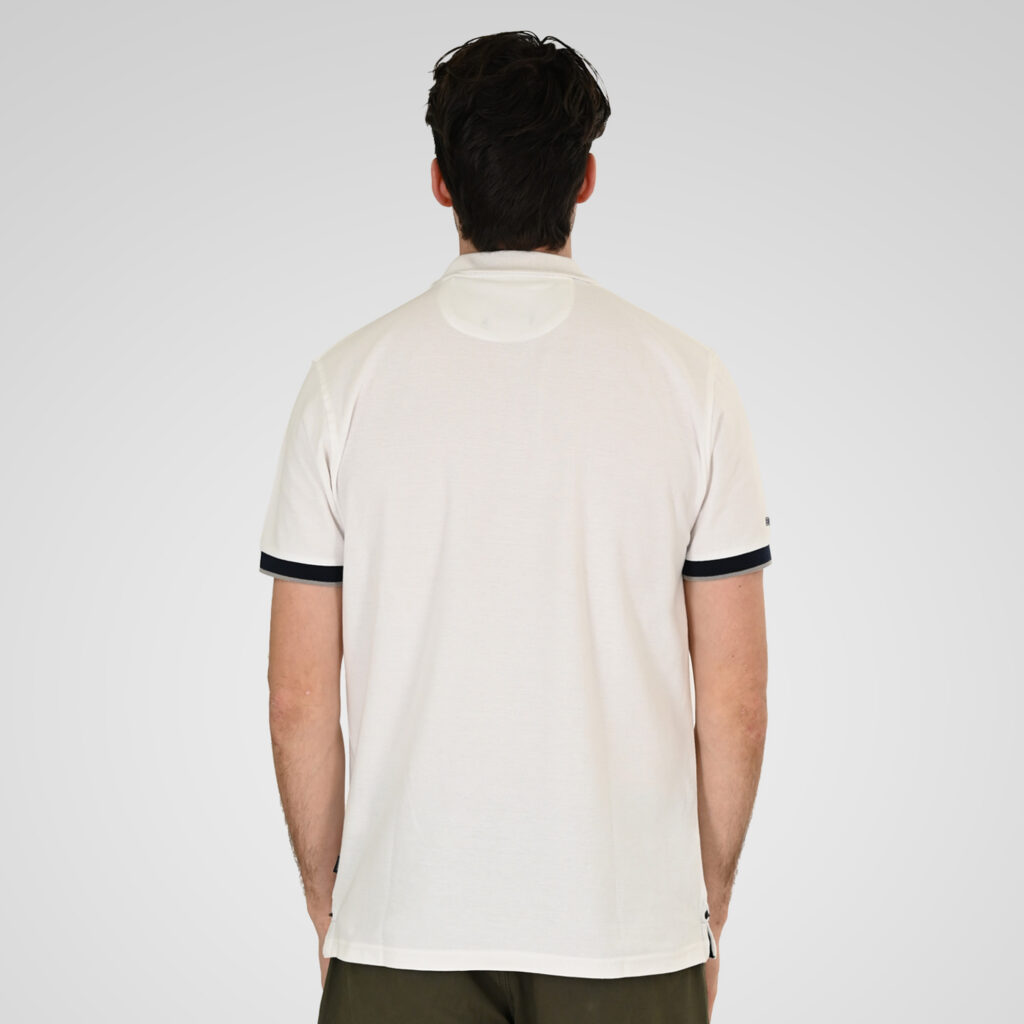 261PS-3078 POLO PIQUE WHITE