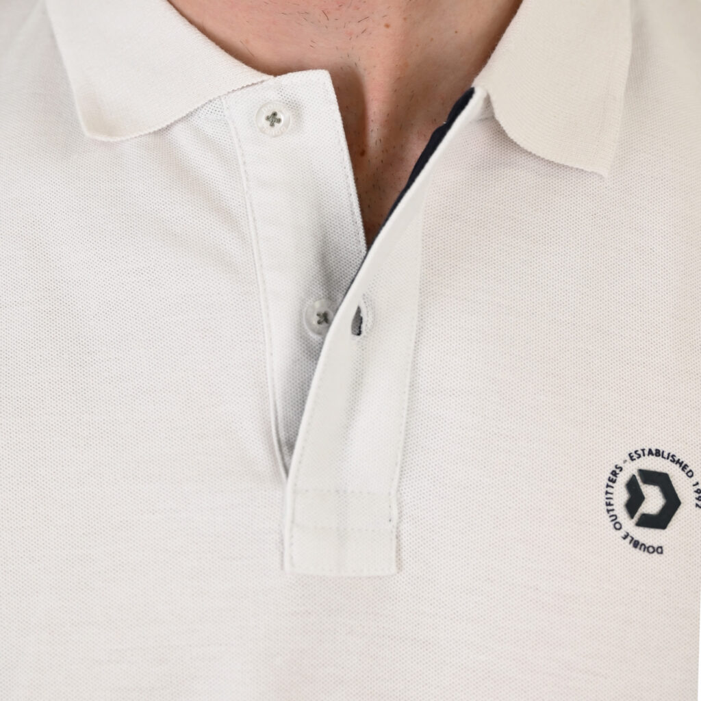 261PS-3078 POLO PIQUE WHITE