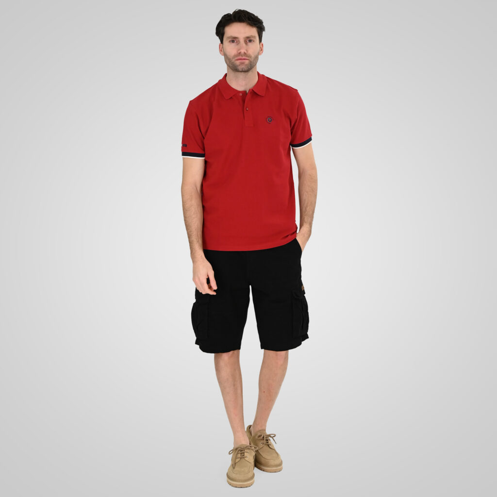 261PS-3078 POLO PIQUE RED