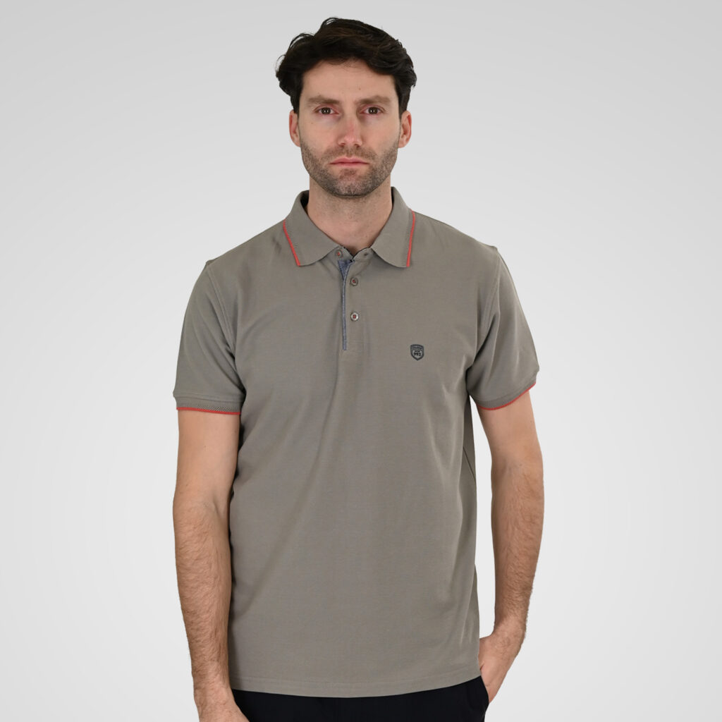 261PS-3079 POLO PIQUE LT GREY