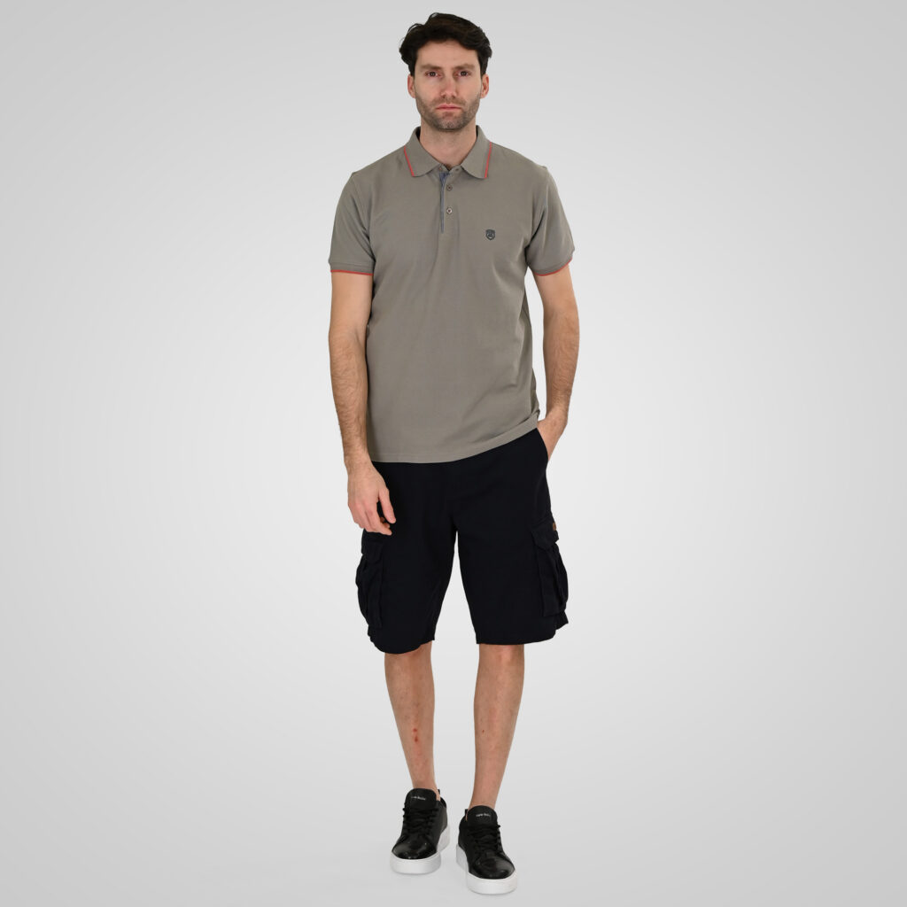 261PS-3079 POLO PIQUE LT GREY