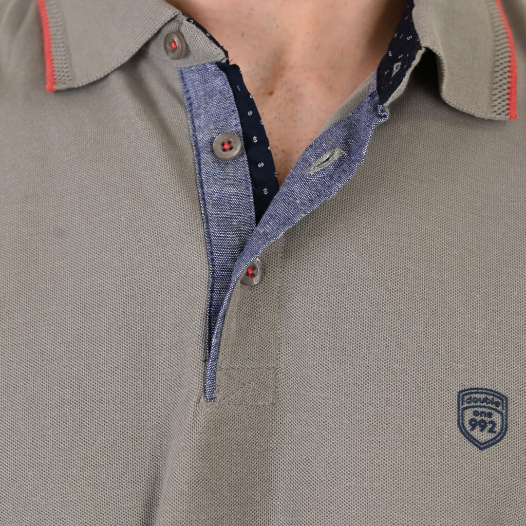 261PS-3079 POLO PIQUE LT GREY
